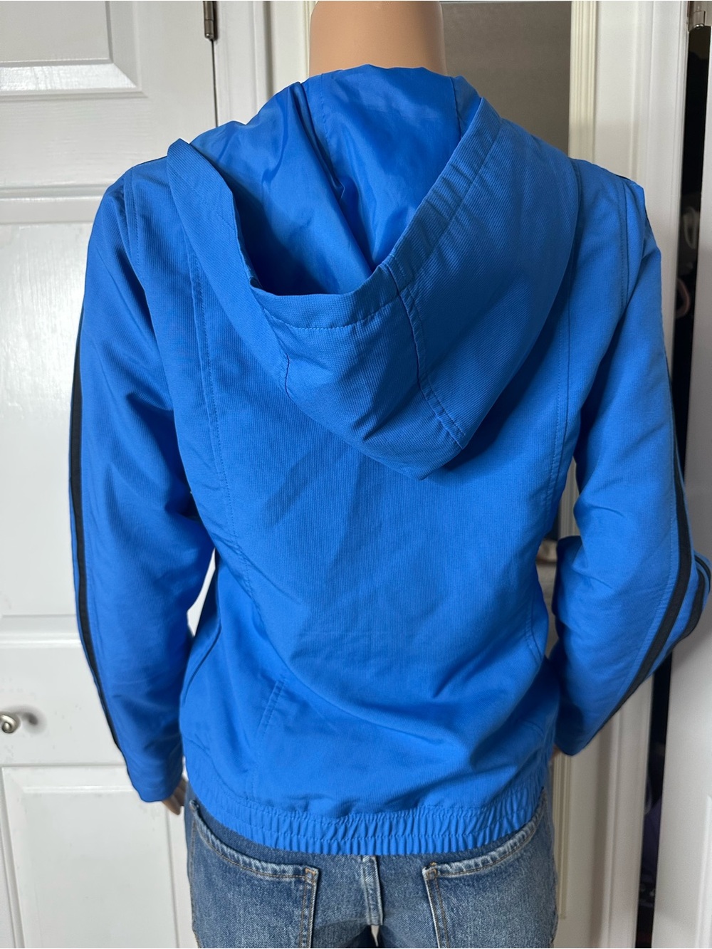adidas Royal Blue Track Jacket with Black Stripe Detailing - Picture 5 of 14